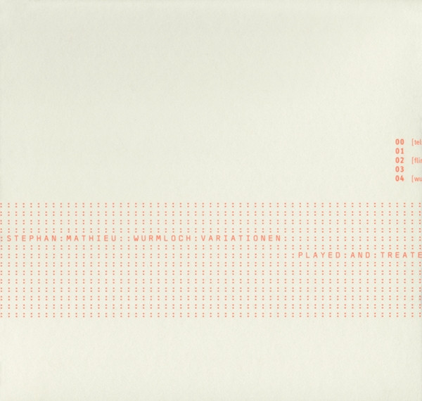 Beige background with a banner on the bottom half made of typography characters prints, as if it as ASCII made by a typing machine. In the banner, nearly camouflaged, the name of the artist and the name of the album.